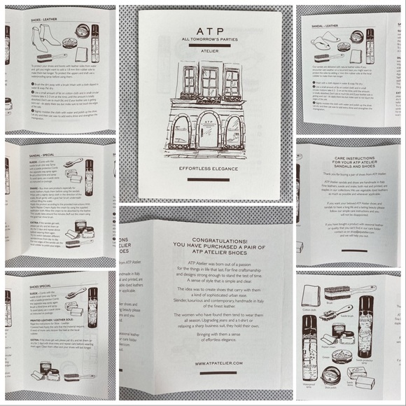 NEW ATP Atelier San Cataldo Black Nappa Ballerinas Handmade in Italy EU 40 - Picture 15 of 16